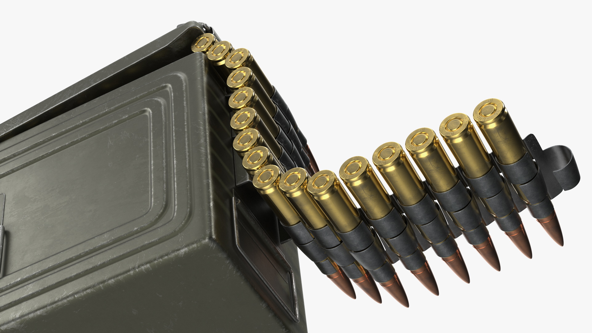 50 Cal Ammo Can with Linked Belt, view 6
