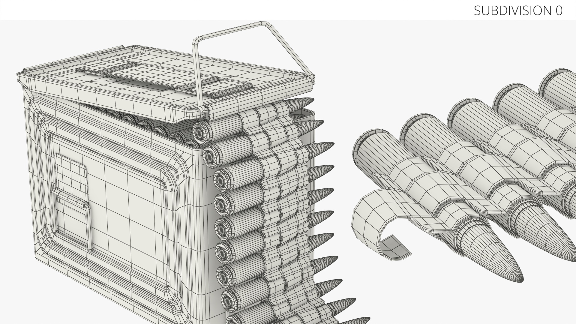 50 Cal Ammo Can with Linked Belt, view 8