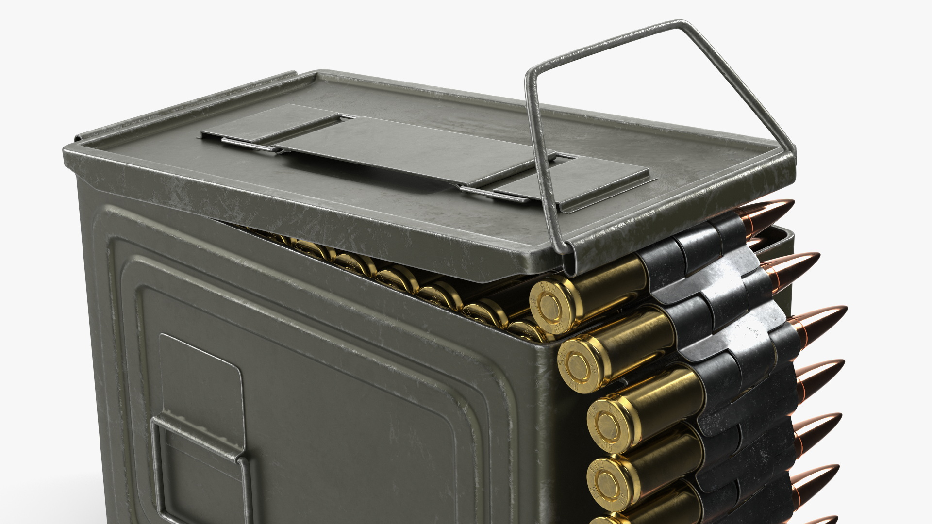 50 Cal Ammo Can with Linked Belt, view 5