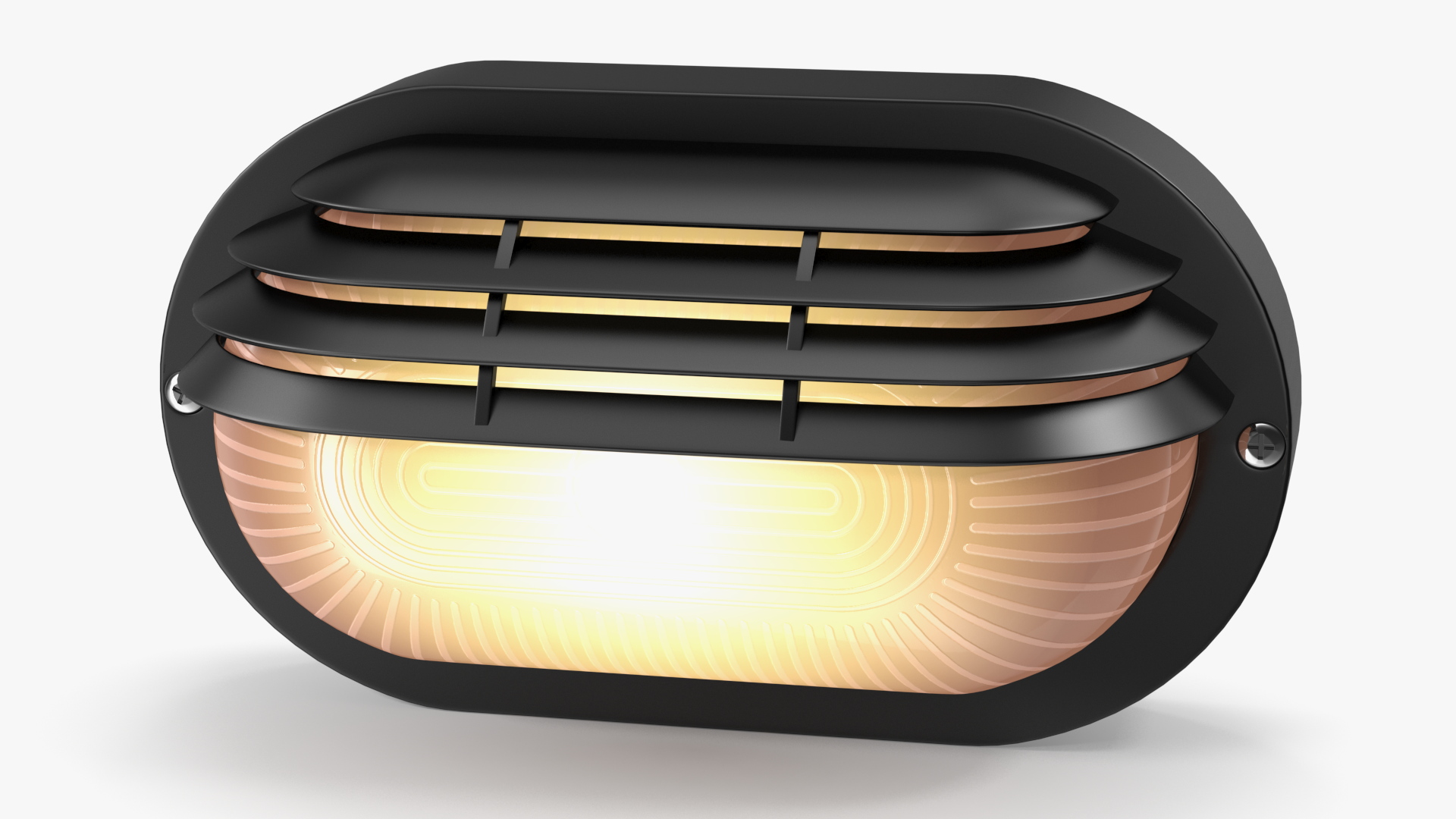 3D Bulkhead Wall Light Switched on