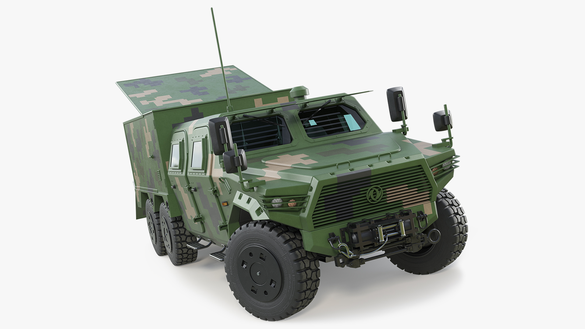 Dongfeng Drone Launch Vehicle CTL-181 Pixel with Drone Rigged