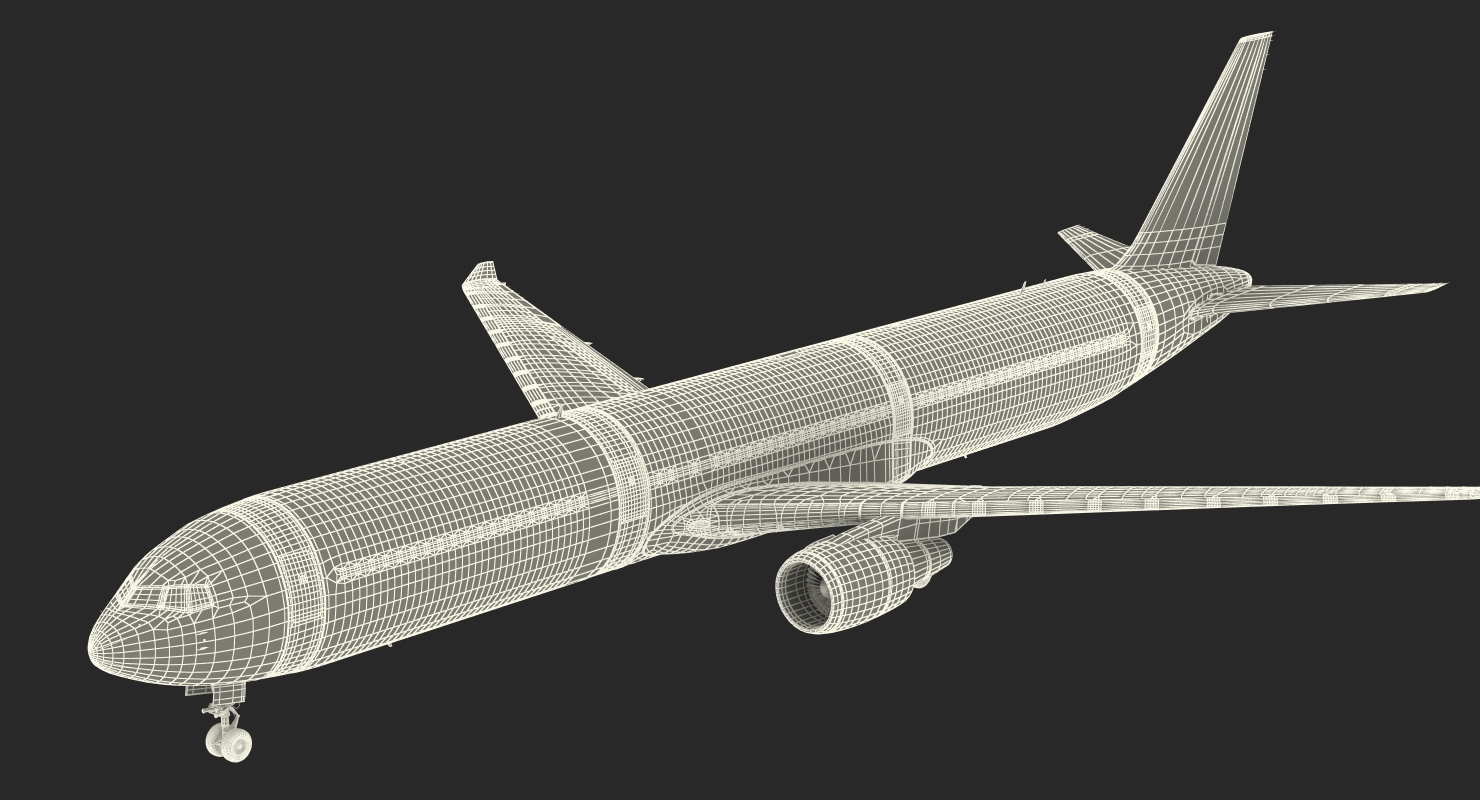 3D Boeing 767 400 with Interior Generic