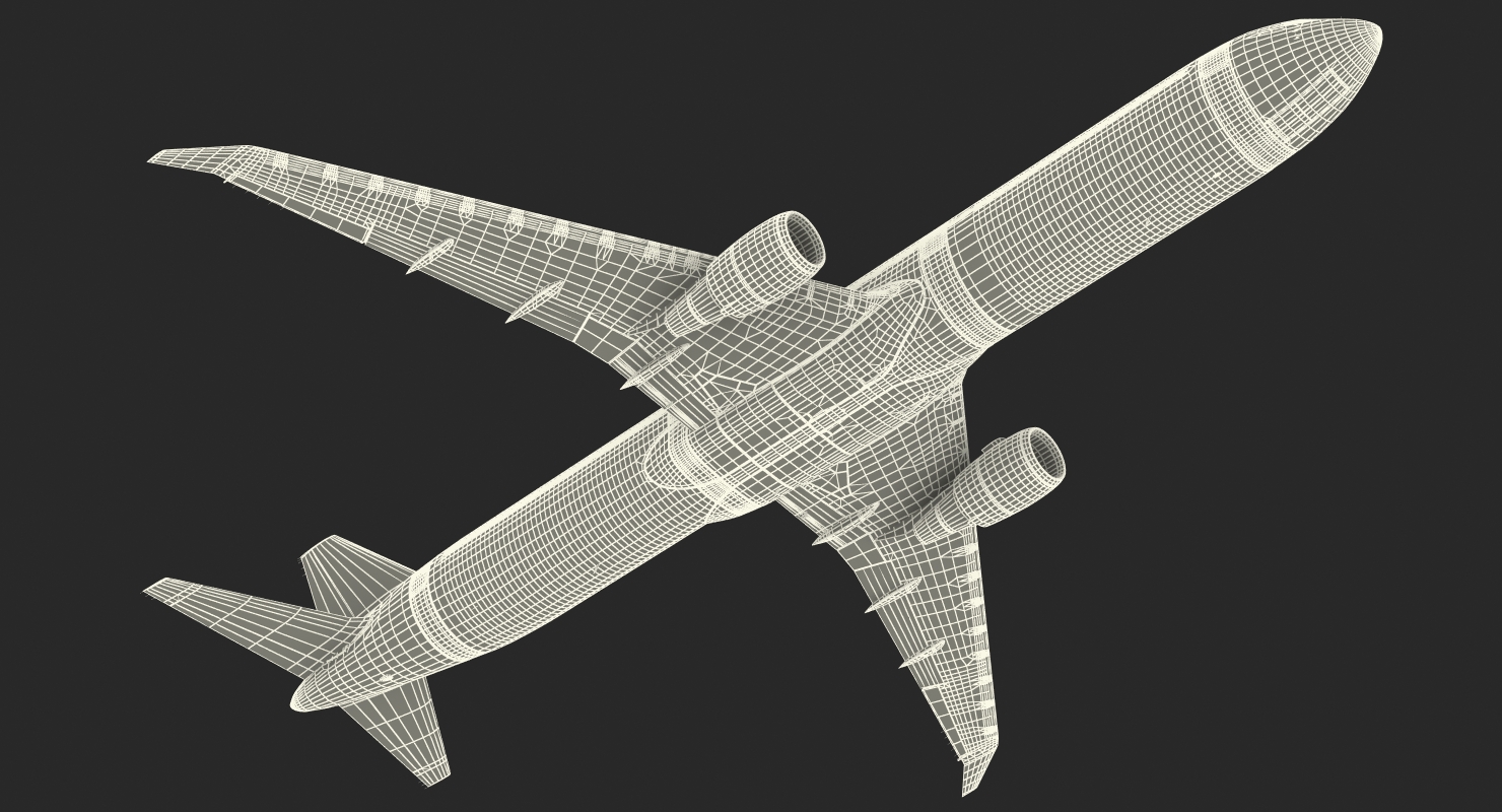 3D Boeing 767 400 with Interior Generic