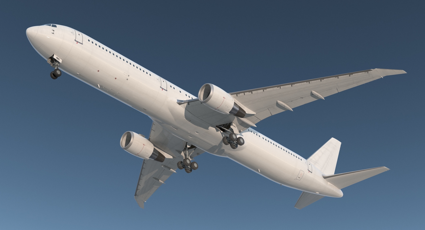 3D Boeing 767 400 with Interior Generic