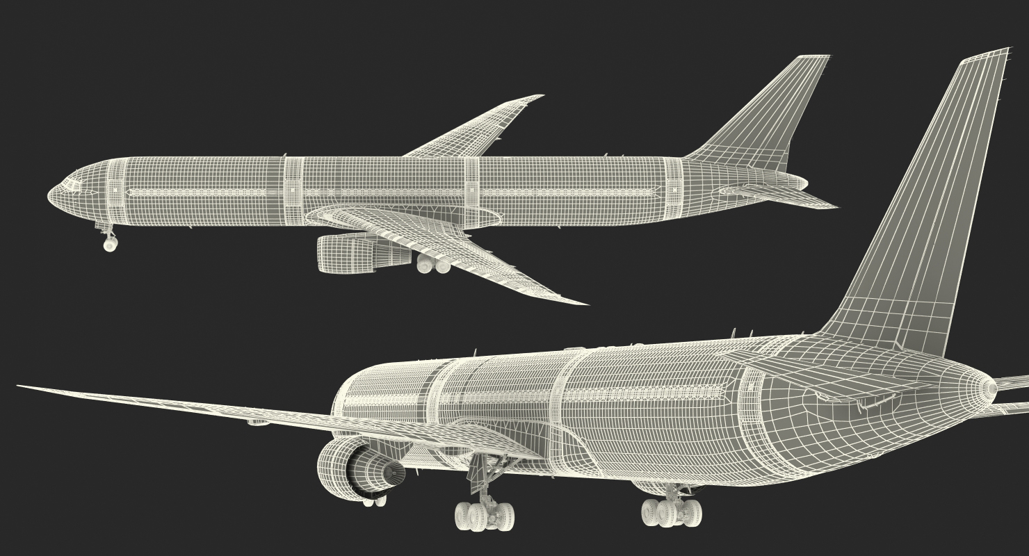 3D Boeing 767 400 with Interior Generic