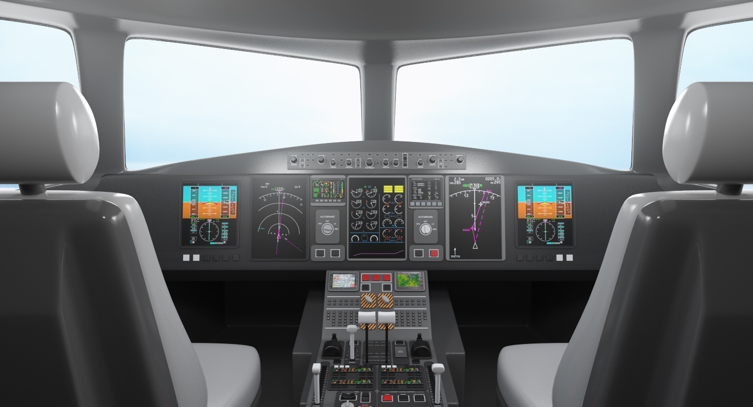 3D Boeing 767 400 with Interior Generic