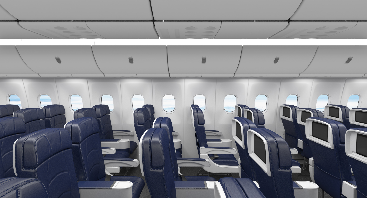 3D Boeing 767 400 with Interior Generic