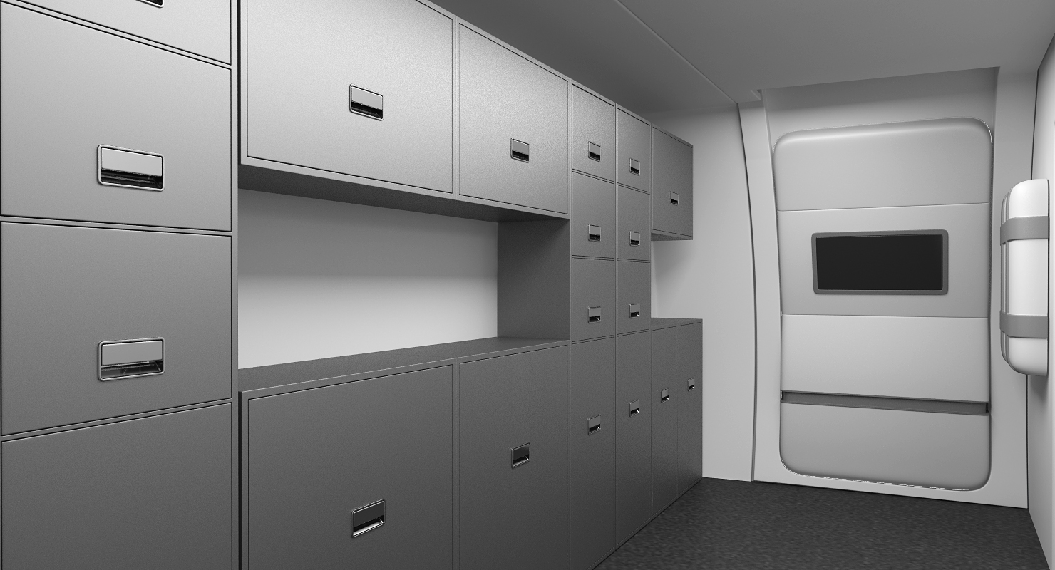 3D Boeing 767 400 with Interior Generic
