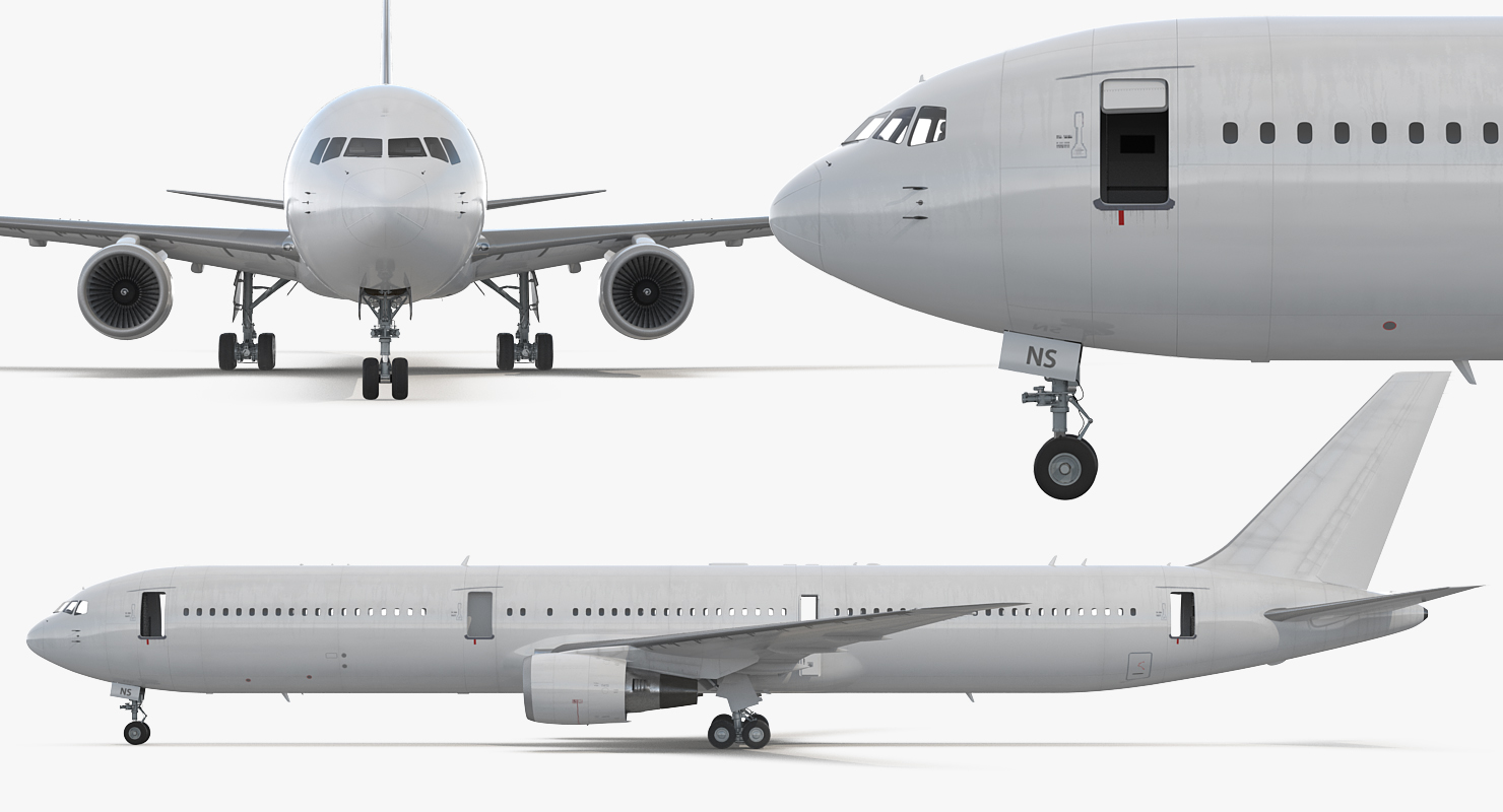 3D Boeing 767 400 with Interior Generic