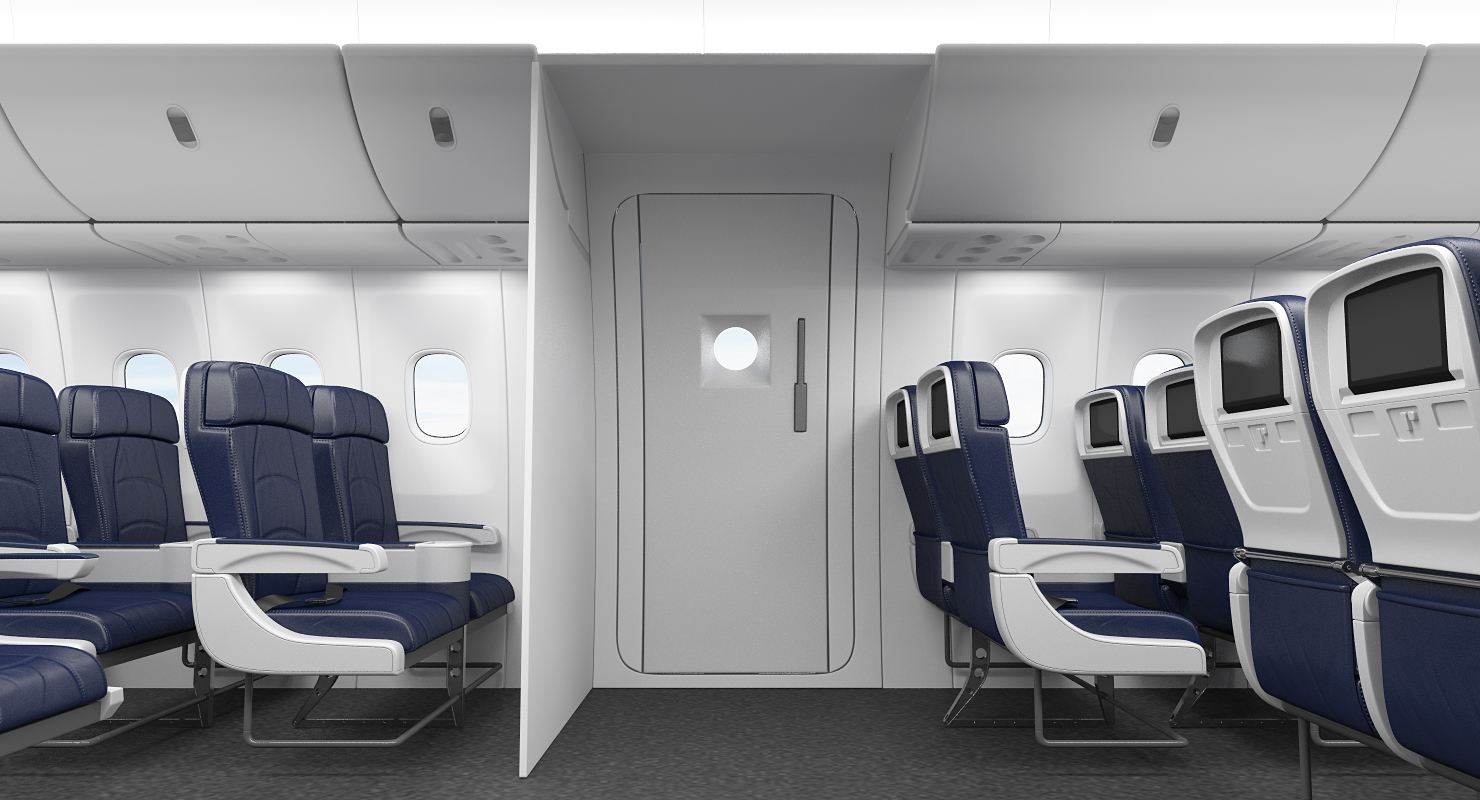 3D Boeing 767 400 with Interior Generic