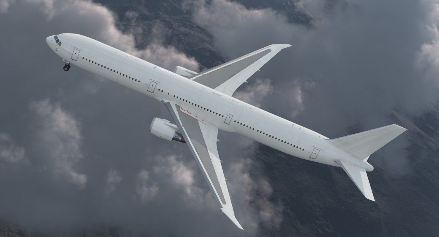 3D Boeing 767 400 with Interior Generic
