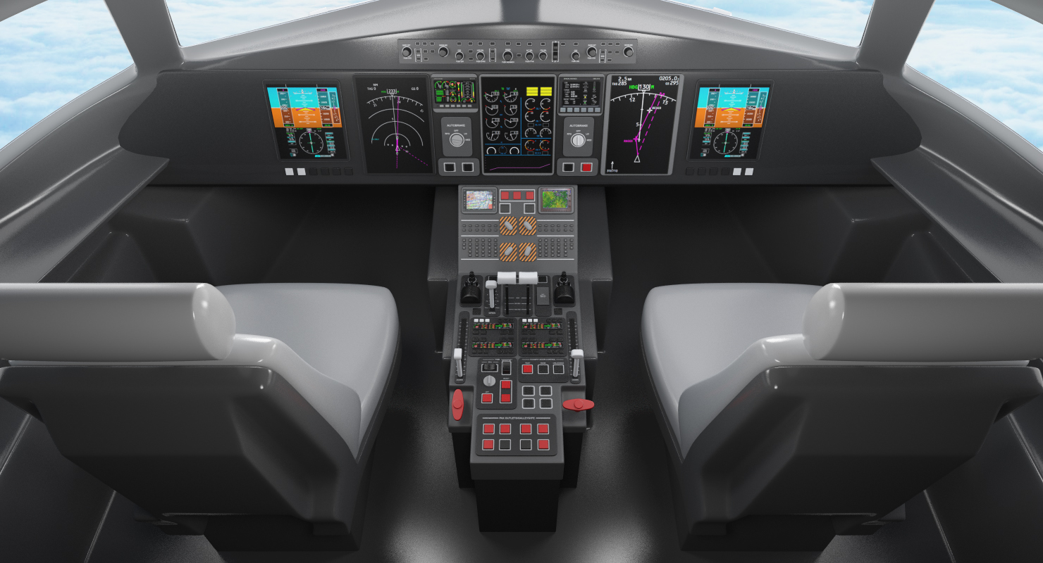 3D Boeing 767 400 with Interior Generic