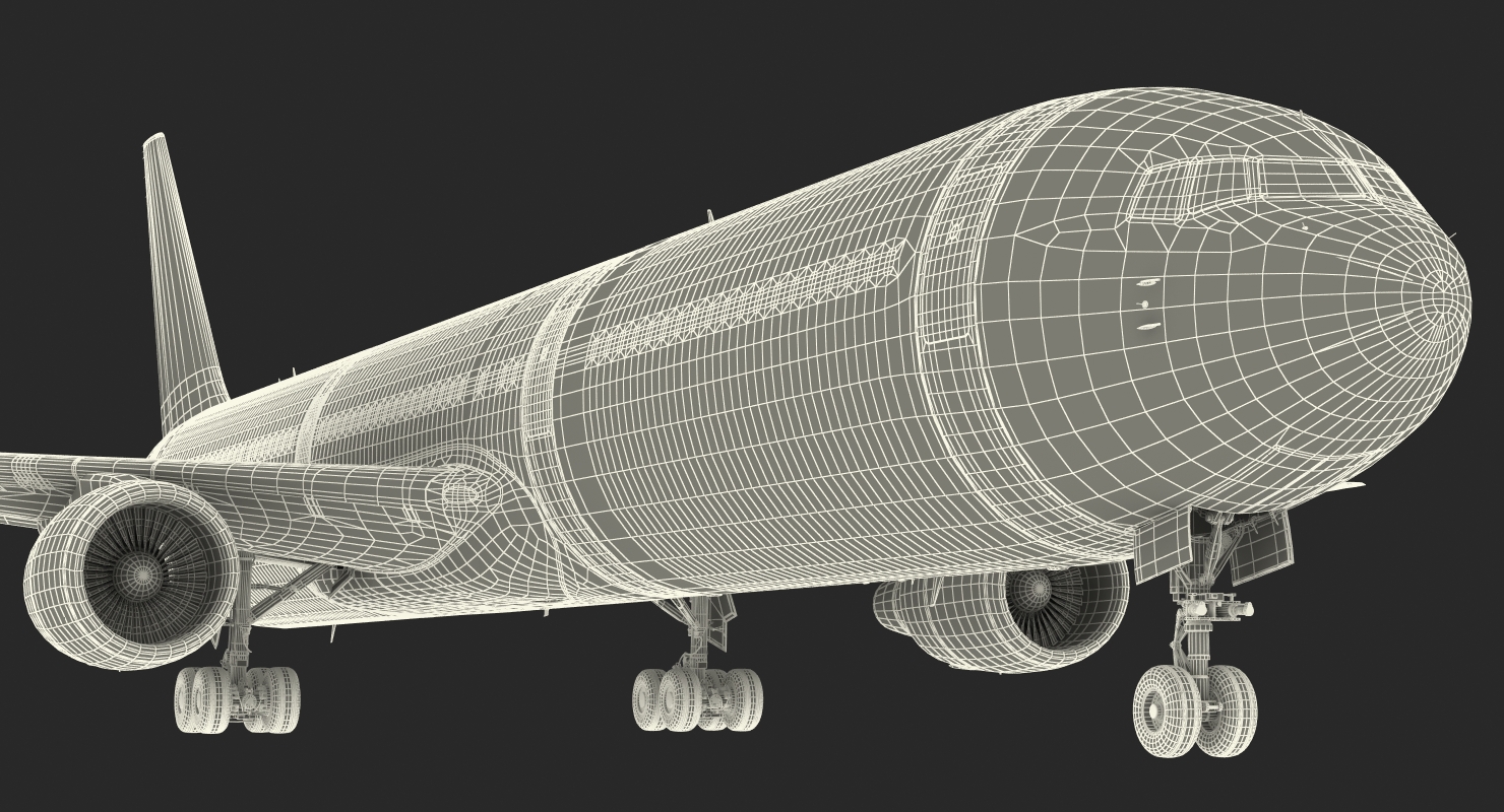 3D Boeing 767 400 with Interior Generic