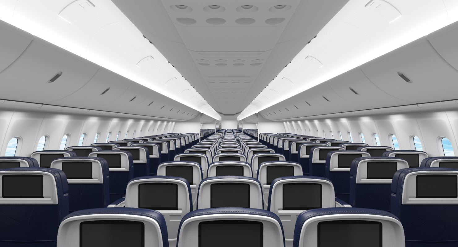 3D Boeing 767 400 with Interior Generic