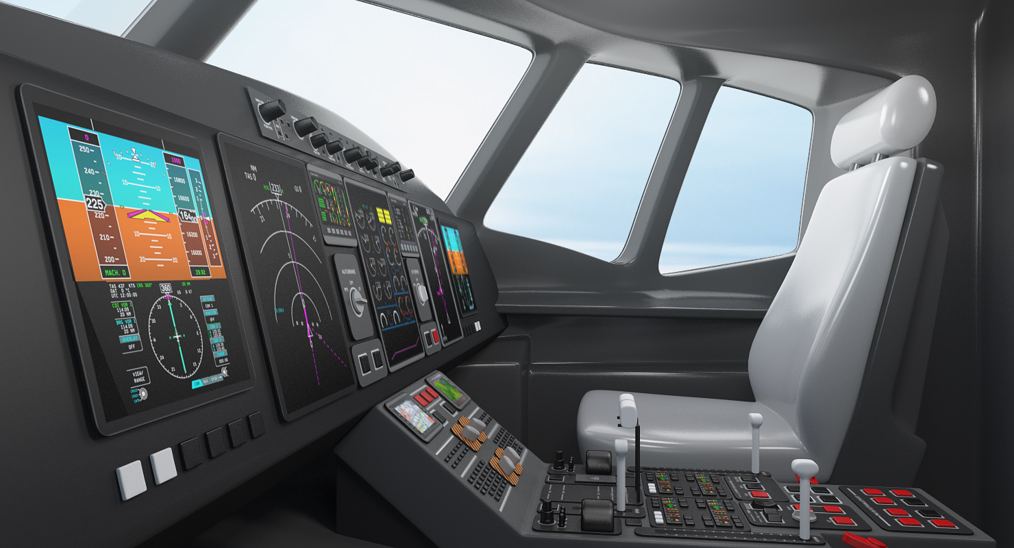 3D Boeing 767 400 with Interior Generic