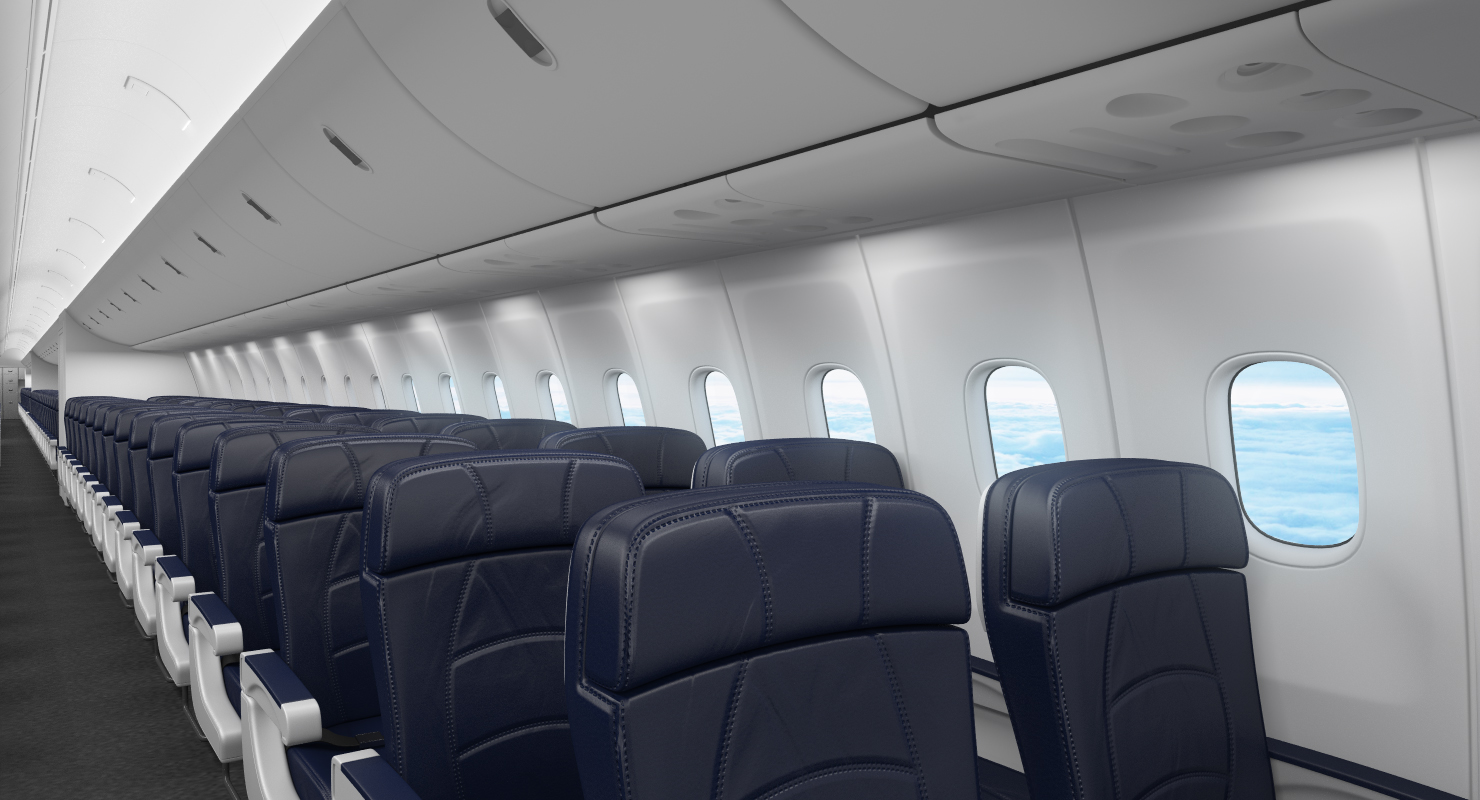 3D Boeing 767 400 with Interior Generic