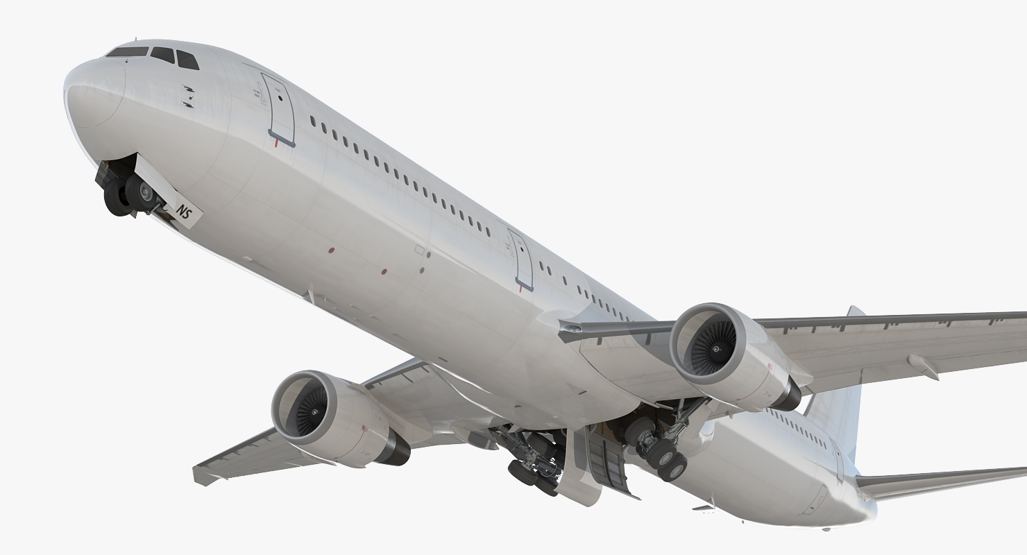 3D Boeing 767 400 with Interior Generic