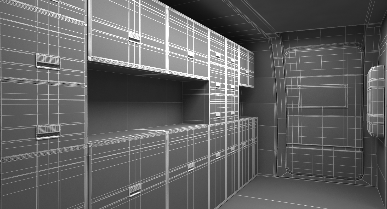 3D Boeing 767 400 with Interior Generic