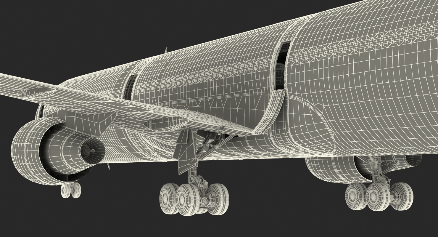 3D Boeing 767 400 with Interior Generic