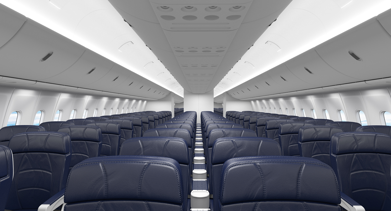 3D Boeing 767 400 with Interior Generic