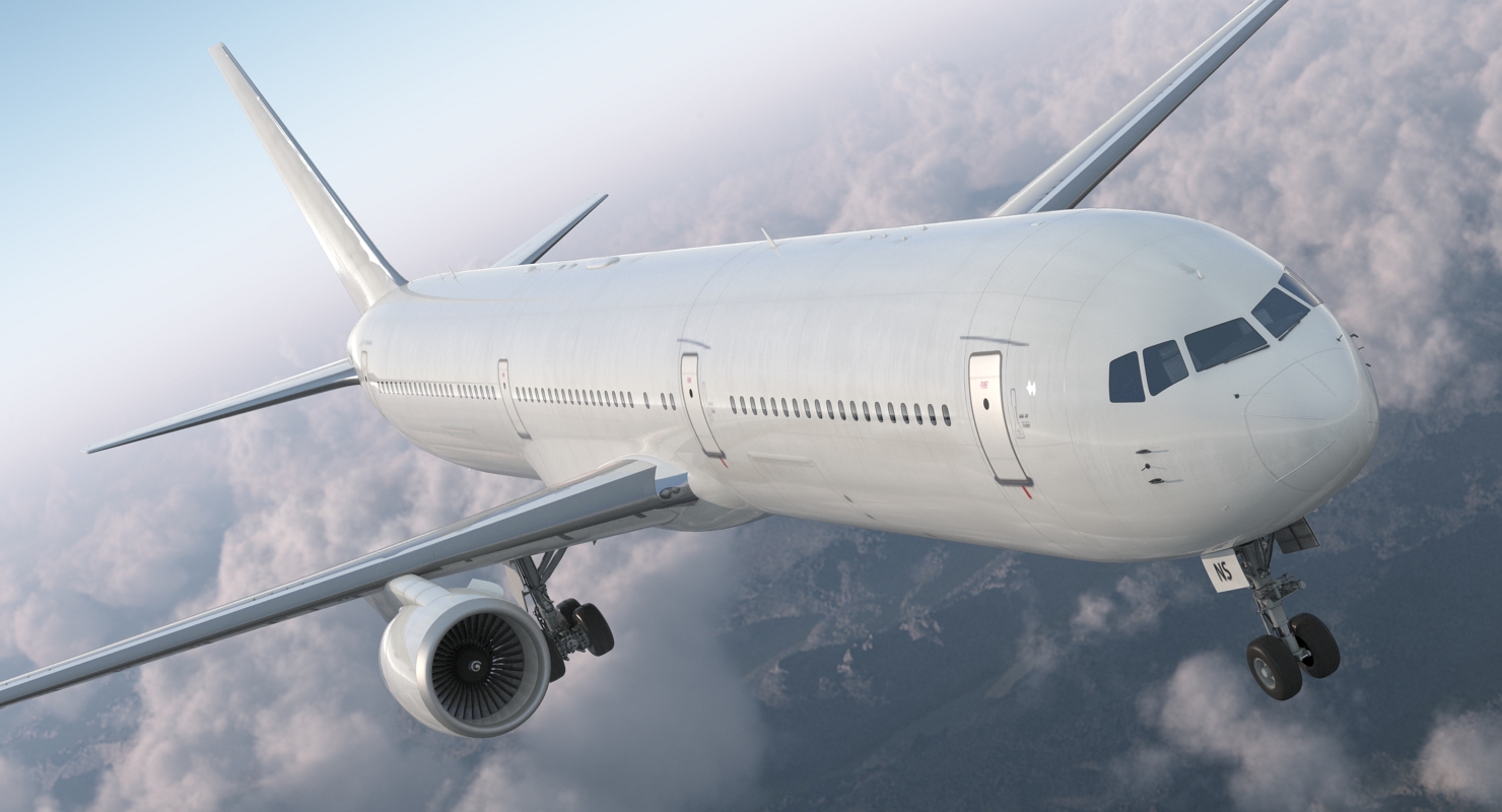 3D Boeing 767 400 with Interior Generic