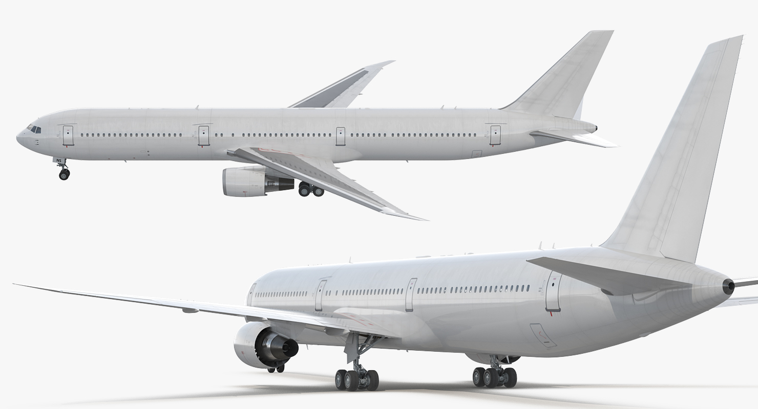 3D Boeing 767 400 with Interior Generic