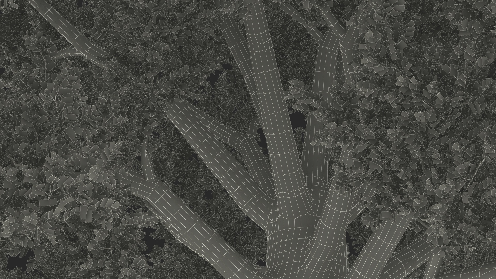 3D Realistic Oak Tree model
