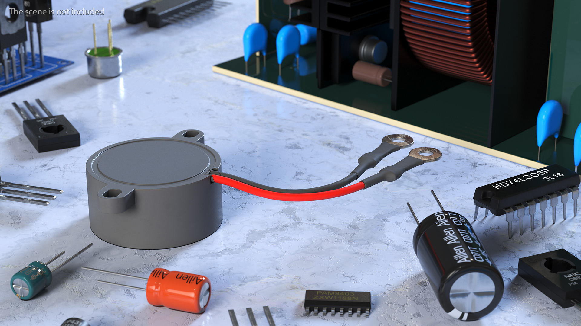 Sound Buzzer Grey 3D