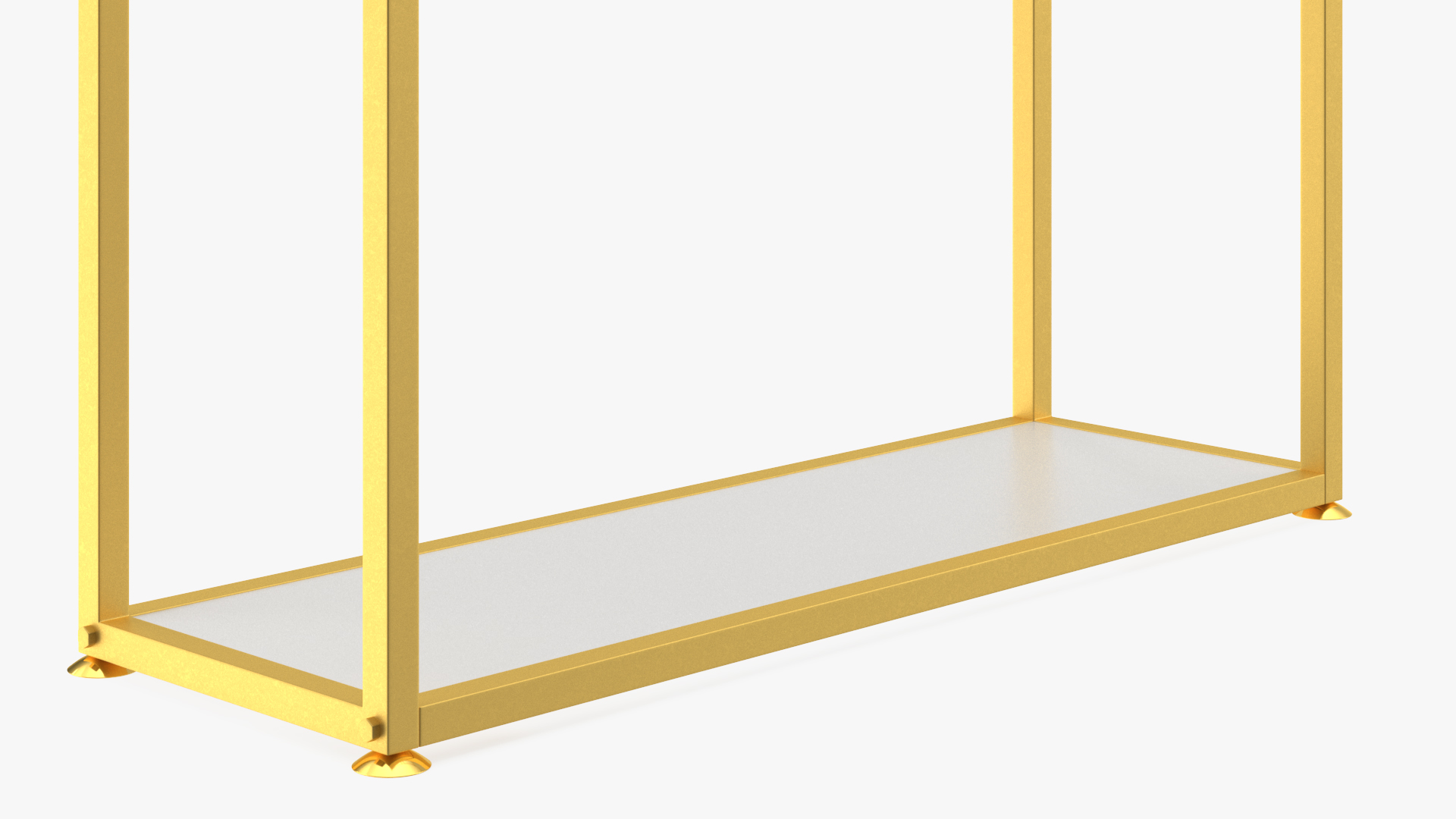 3D Double Coat Rack Gold