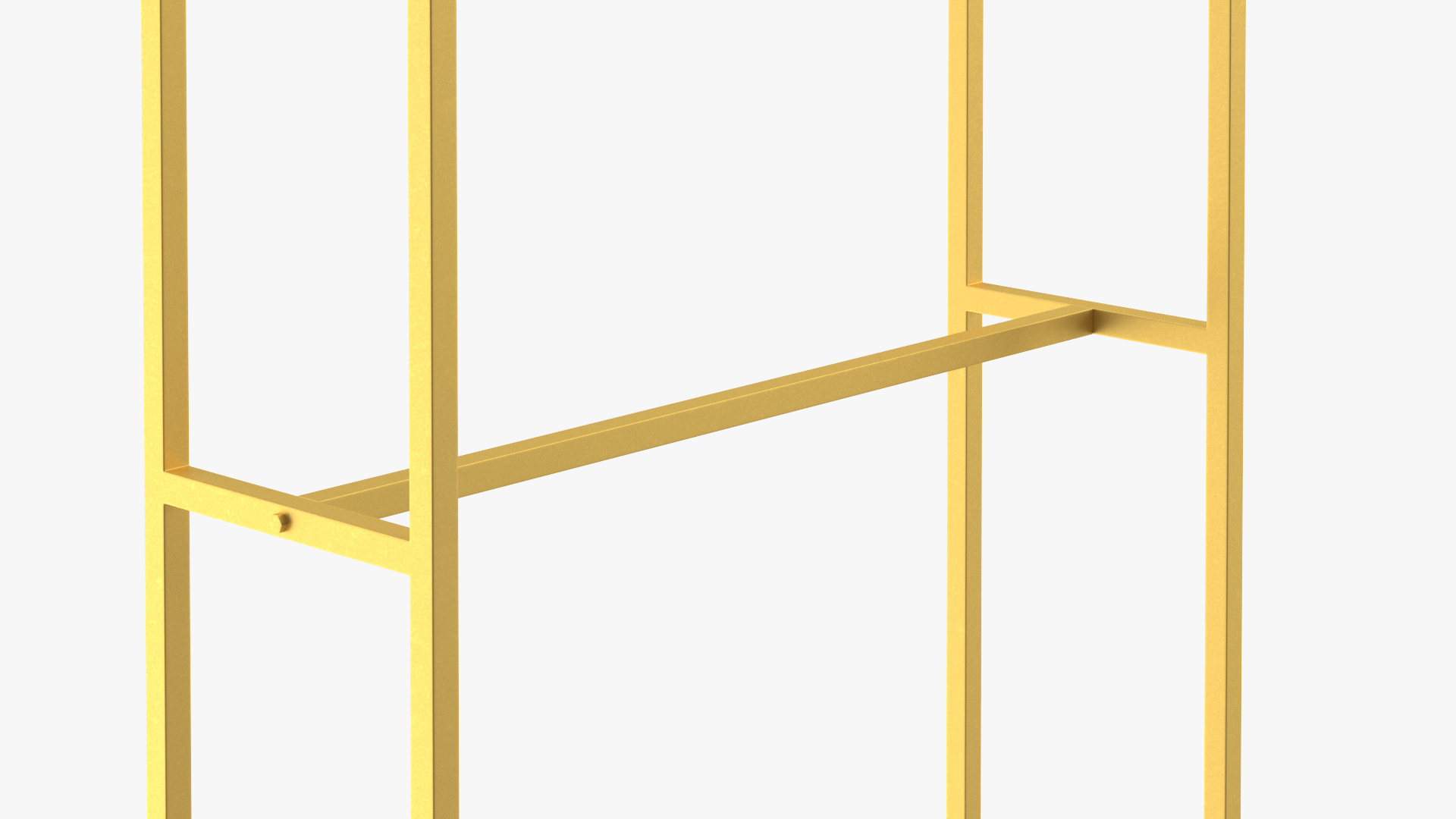 3D Double Coat Rack Gold