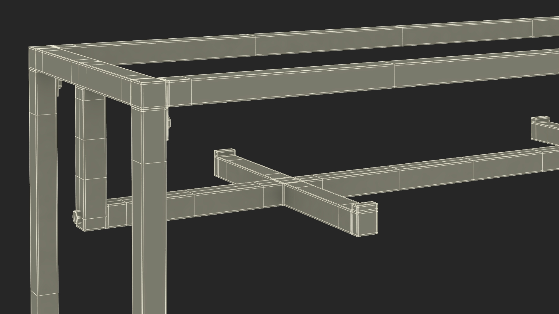 3D Double Coat Rack Gold