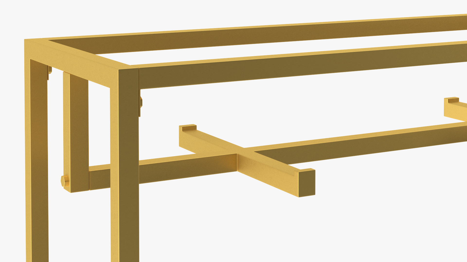 3D Double Coat Rack Gold