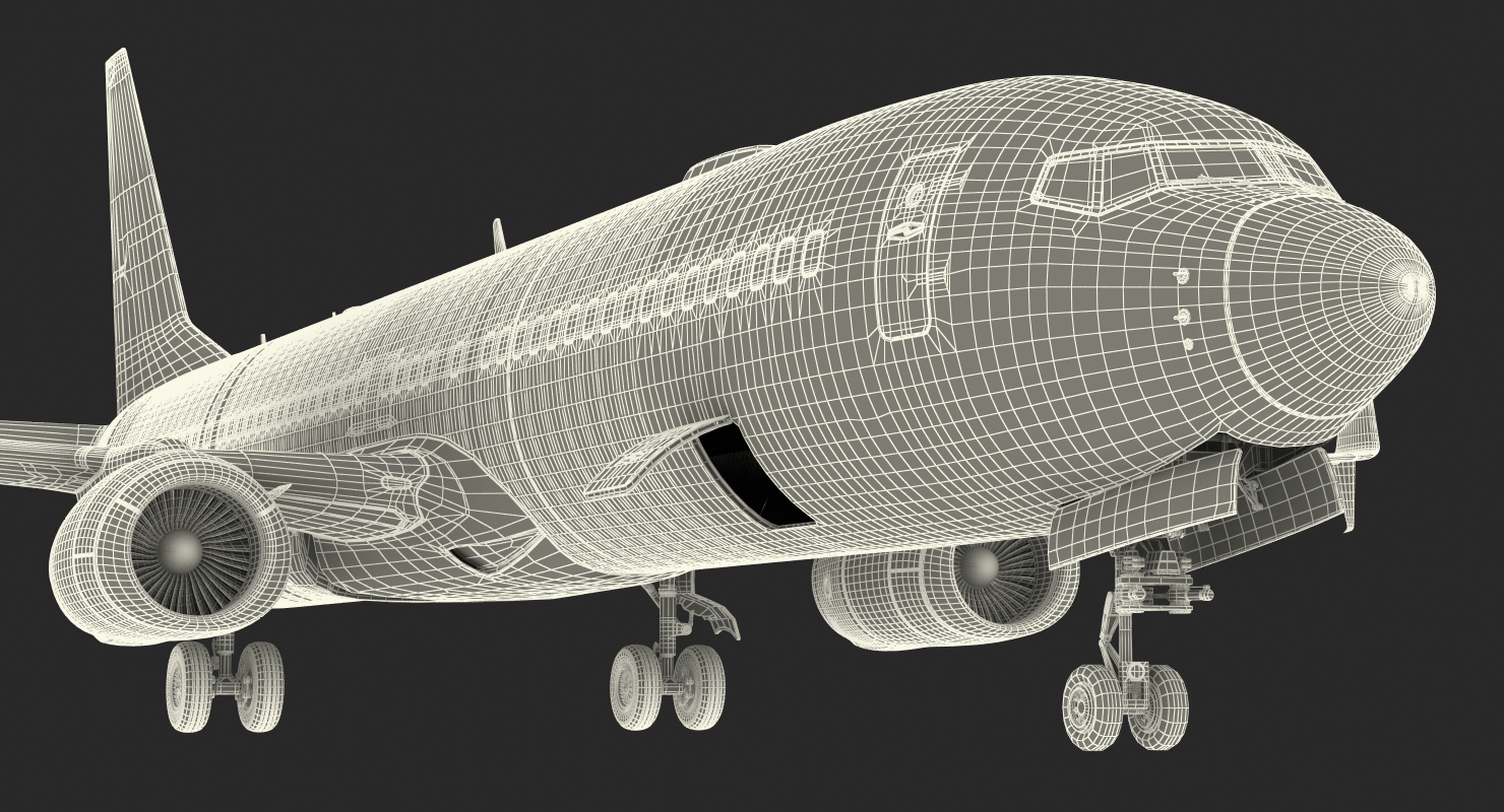 3D Boeing 737 900 with Interior and Cockpit United Airlines
