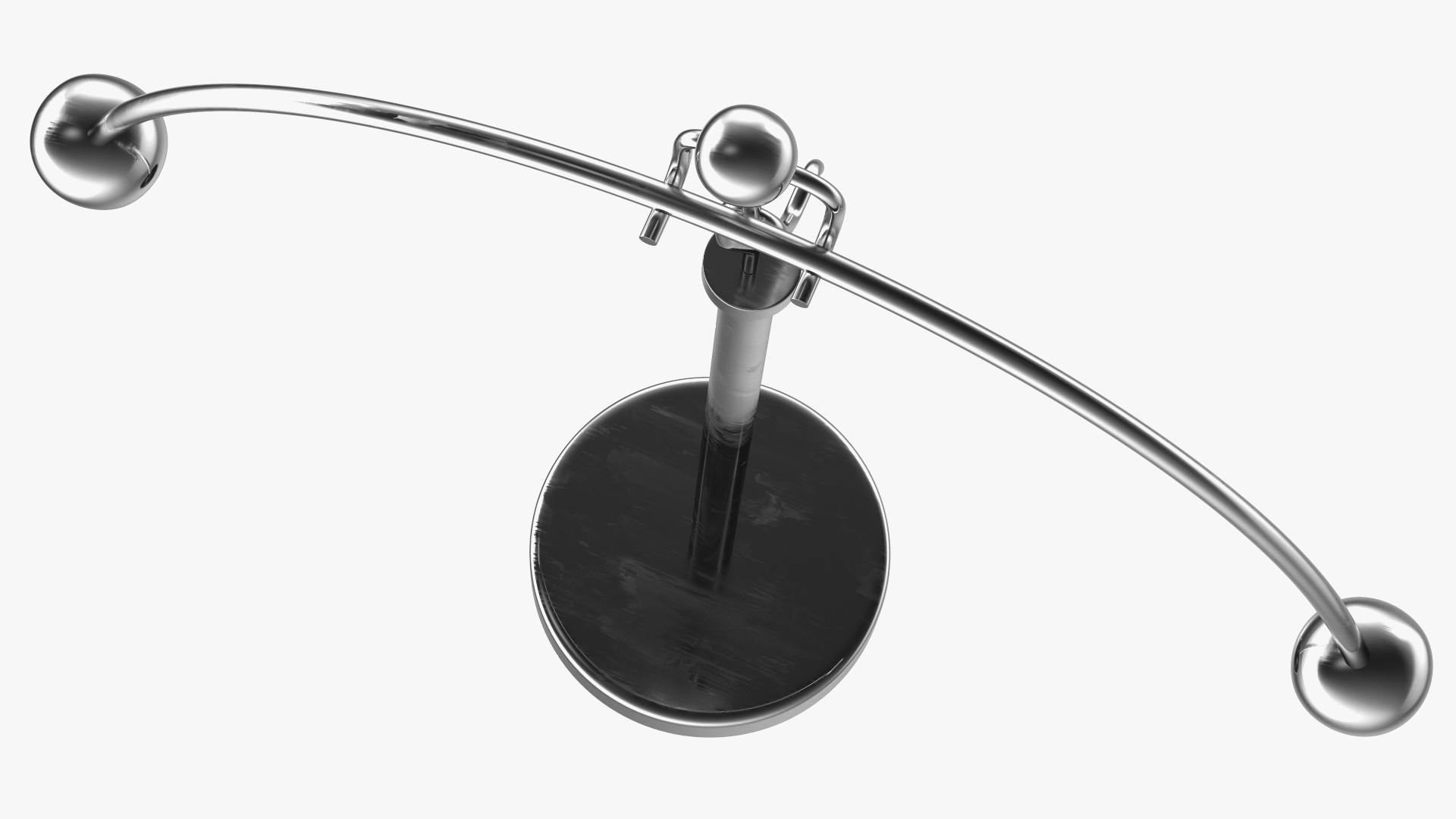 Weightlifter Stainless Steel Balancing Toy 3D