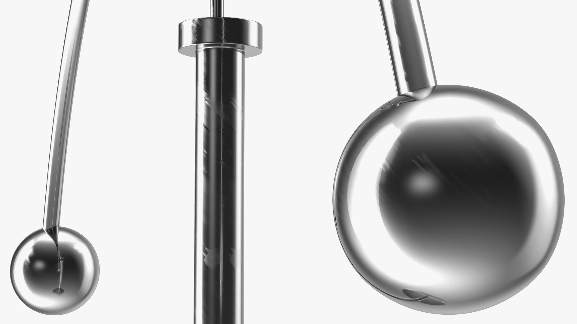 Weightlifter Stainless Steel Balancing Toy 3D