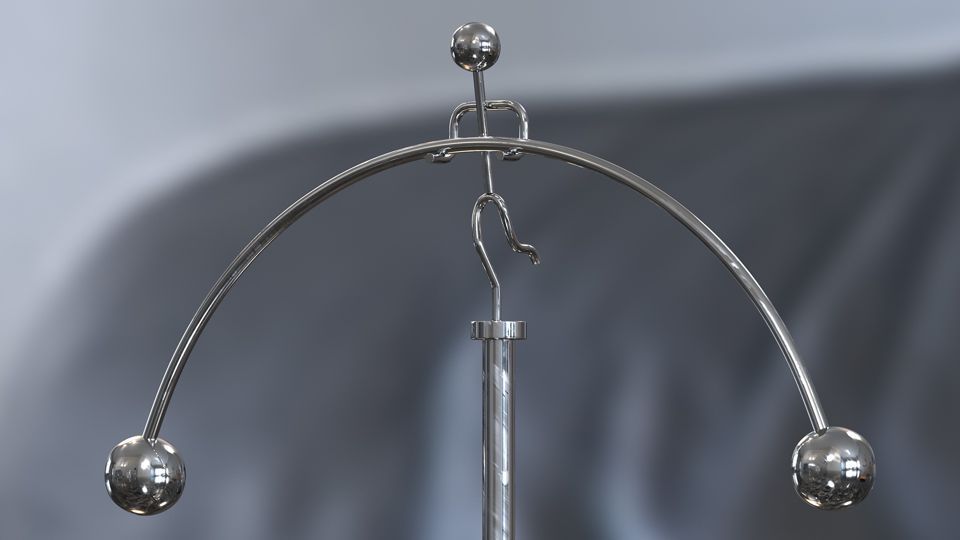Weightlifter Stainless Steel Balancing Toy 3D