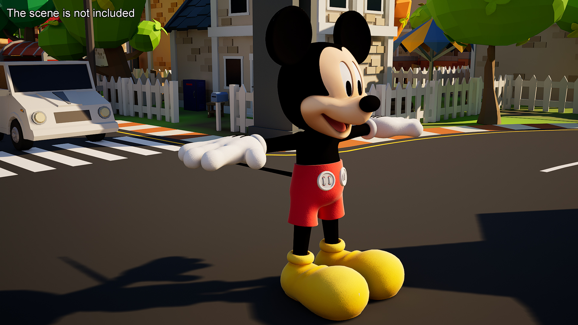 Mickey Mouse T-pose 3D model
