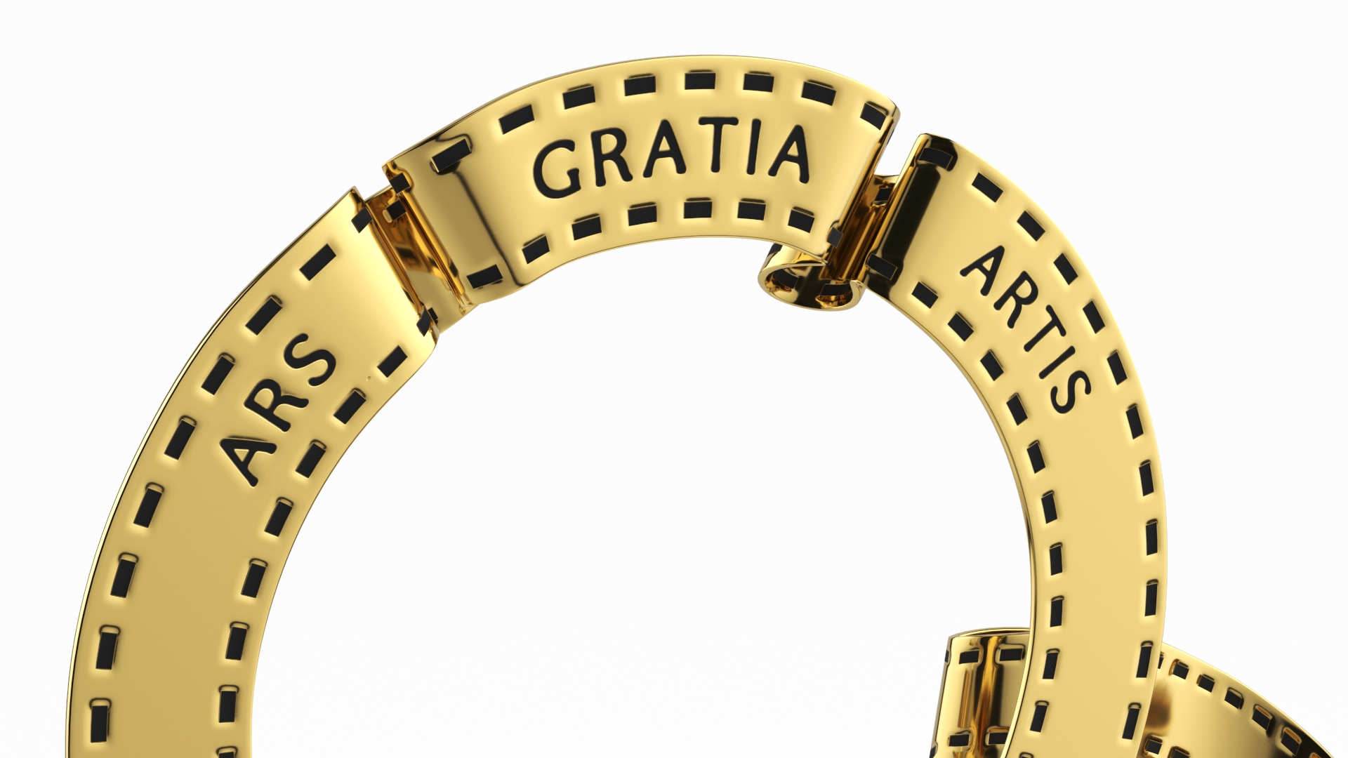 3D Gold Film Emblem