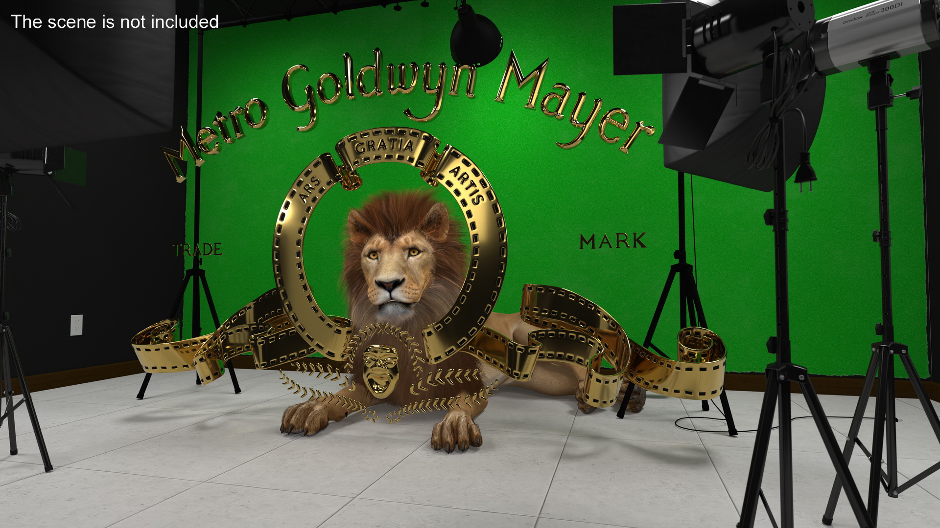 3D Gold Film Emblem