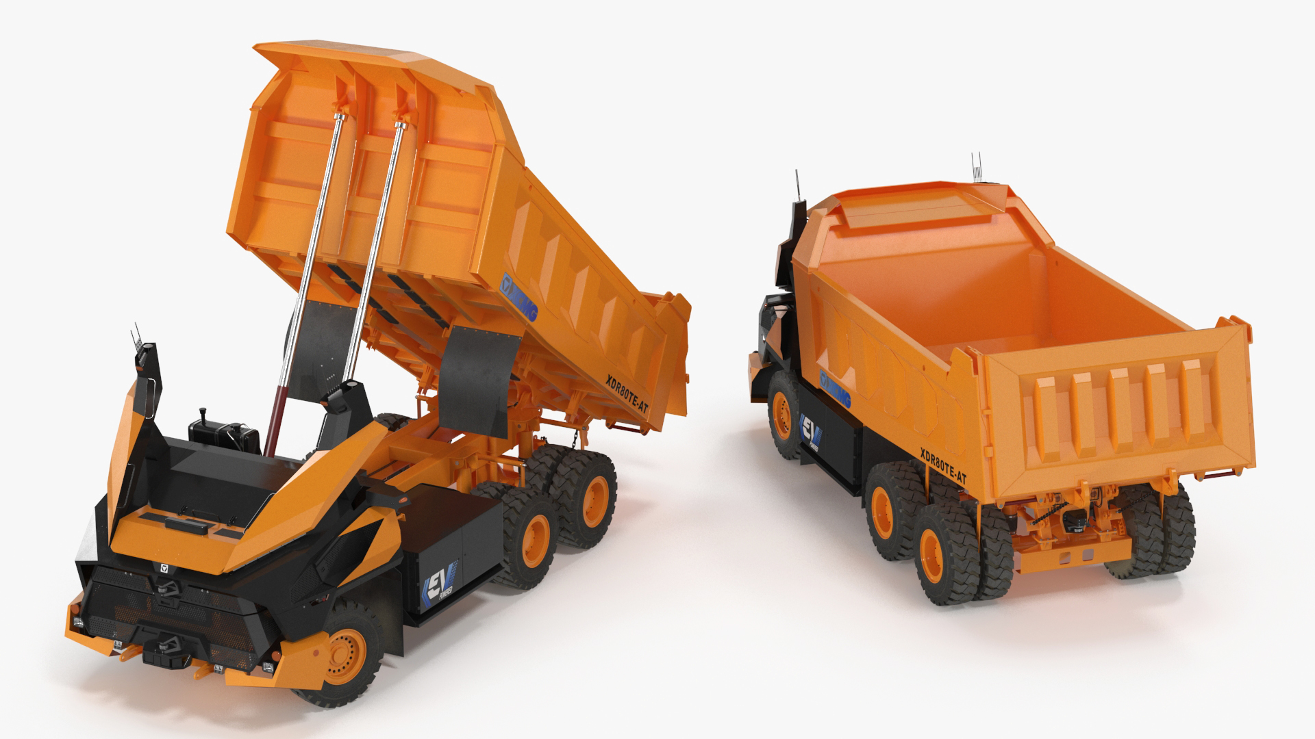 New XCMG Autonomous Electric Mining Truck Rigged for Maya 3D