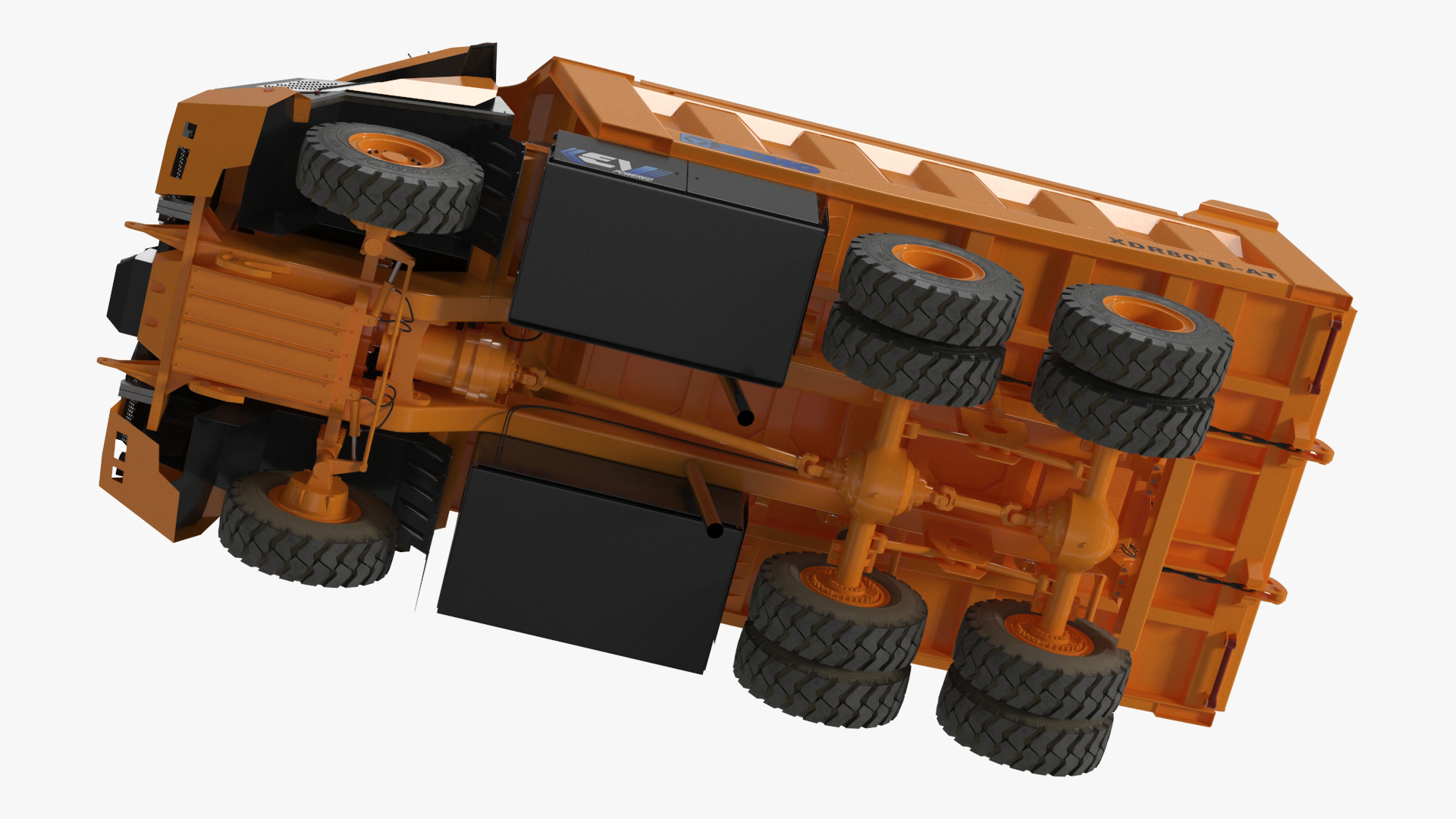 New XCMG Autonomous Electric Mining Truck Rigged for Maya 3D