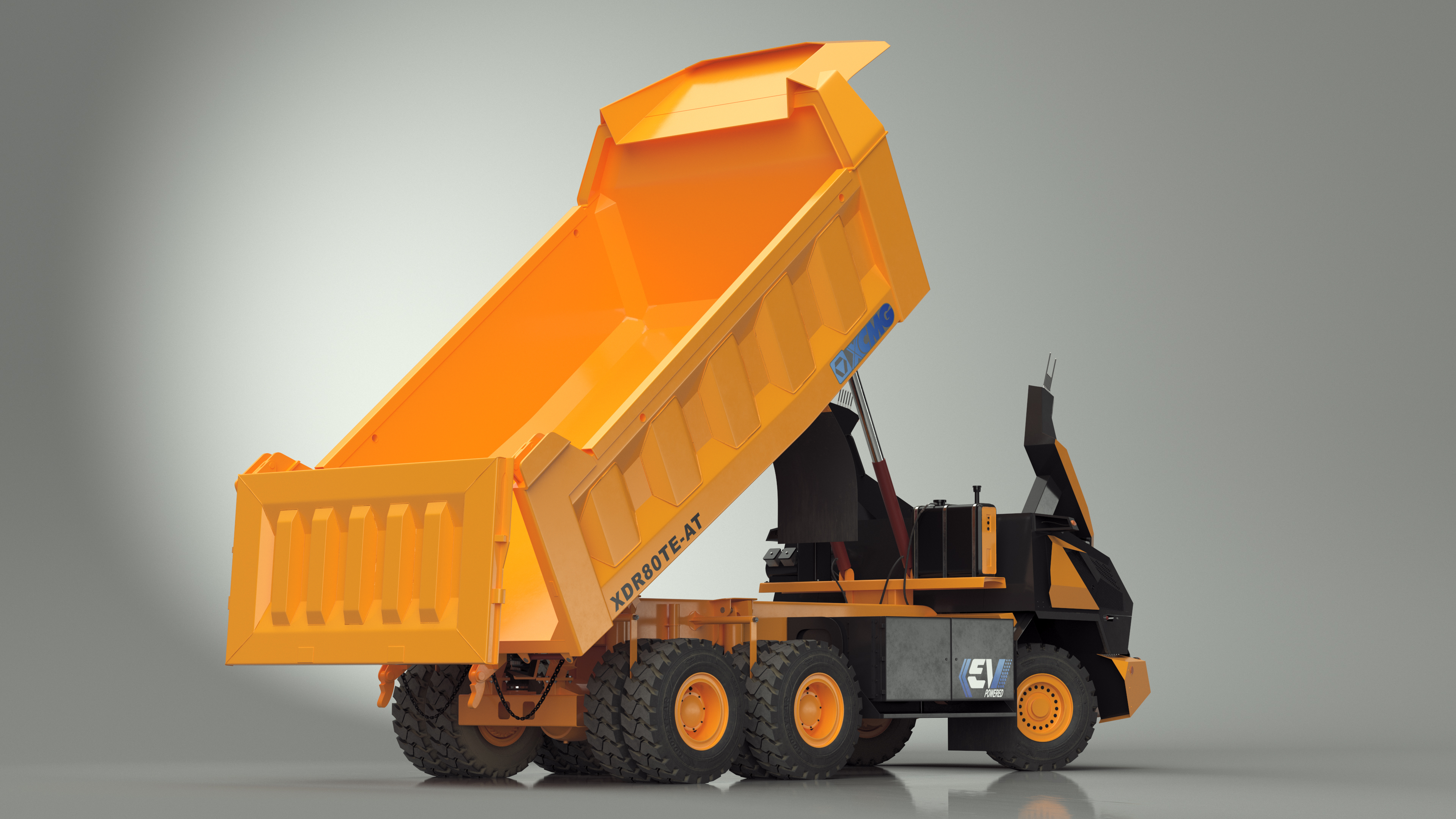 New XCMG Autonomous Electric Mining Truck Rigged for Maya 3D