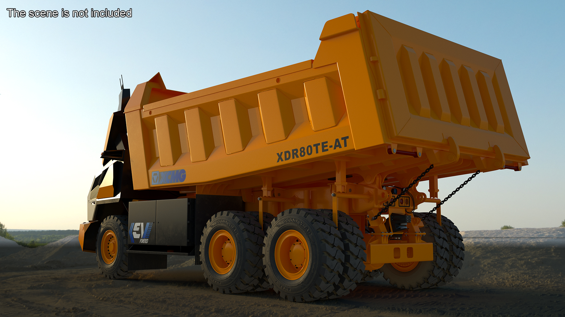 New XCMG Autonomous Electric Mining Truck Rigged for Maya 3D