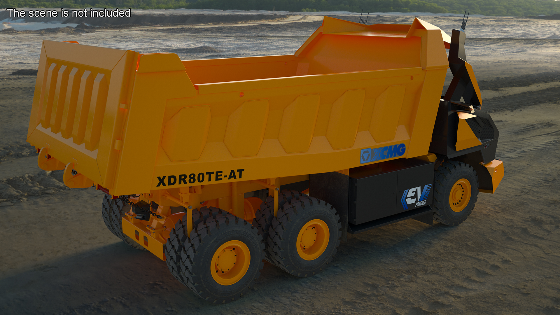 New XCMG Autonomous Electric Mining Truck Rigged for Maya 3D