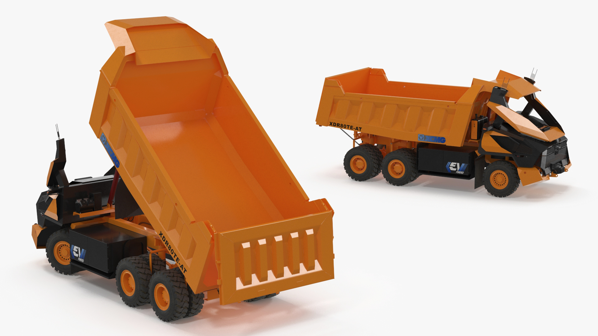 New XCMG Autonomous Electric Mining Truck Rigged for Maya 3D