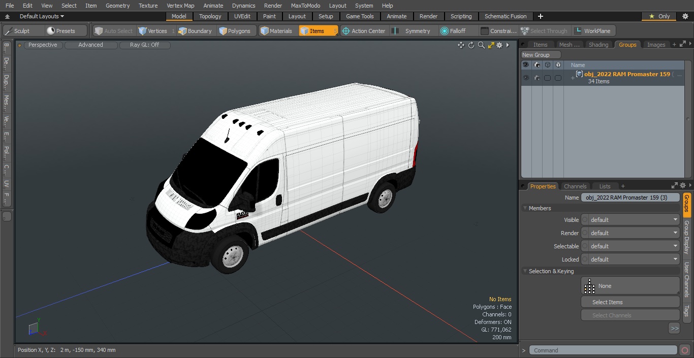 2022 RAM Promaster 159 3D
