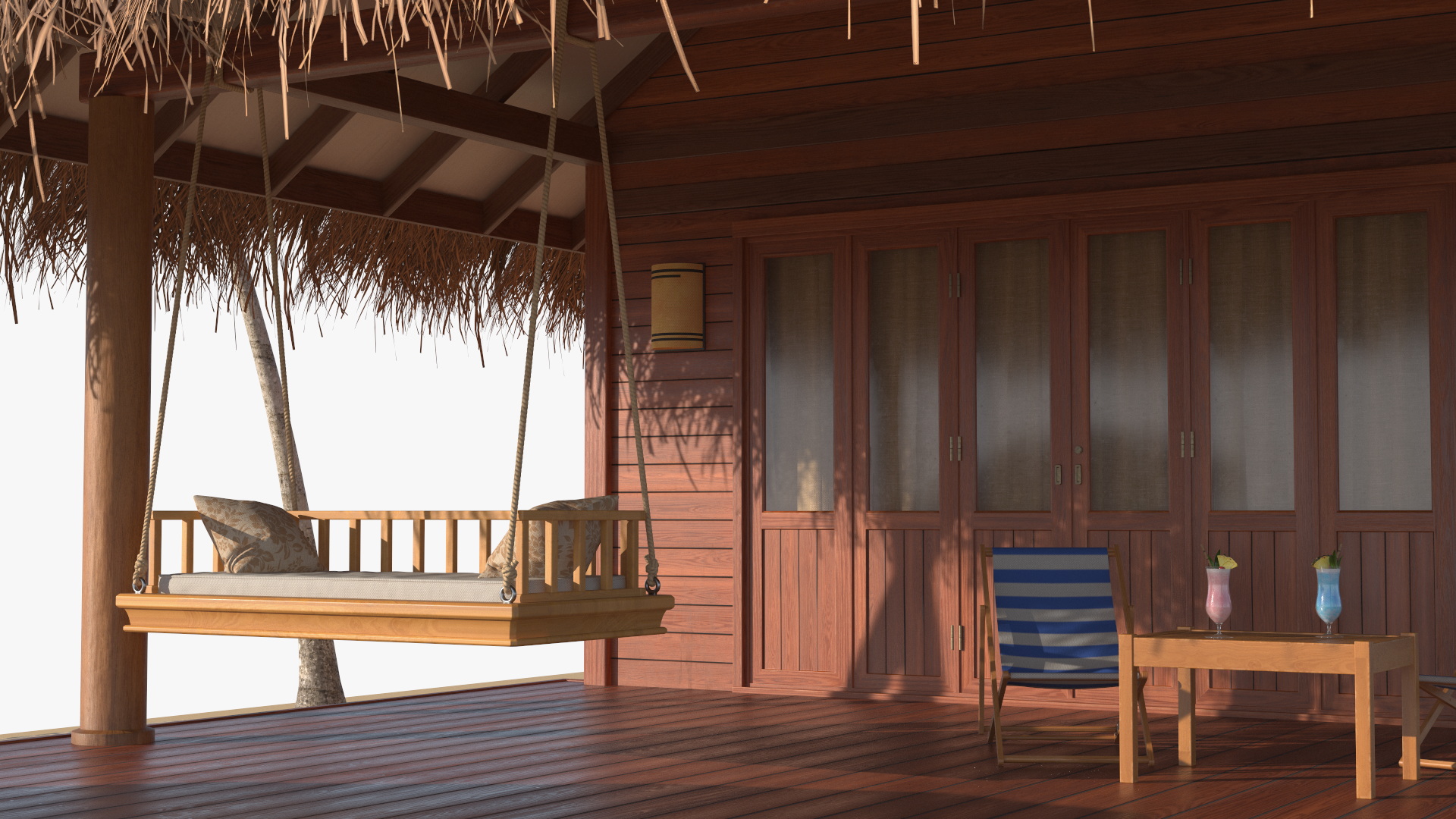 3D model Beach Hut Scene