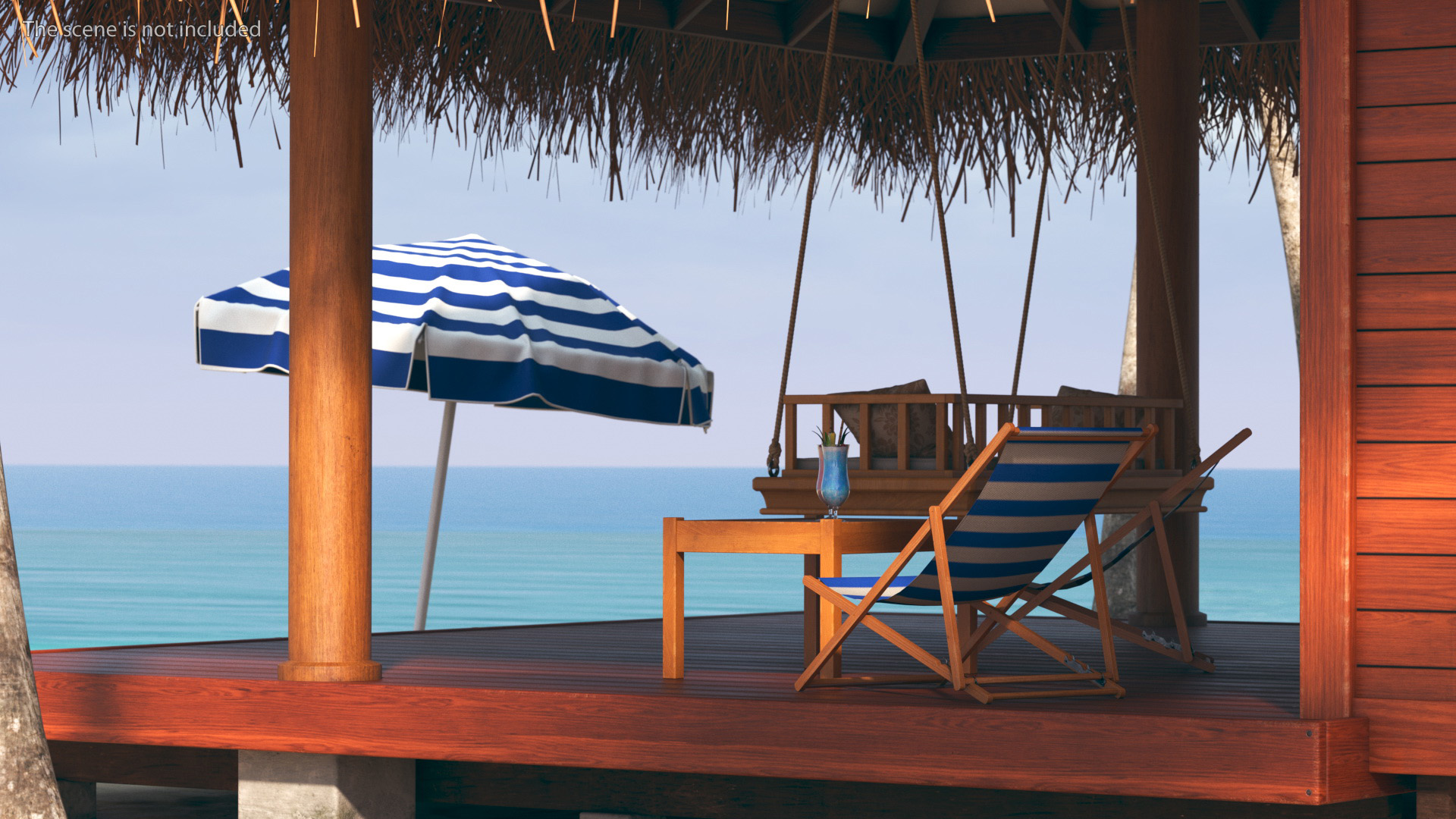 3D model Beach Hut Scene