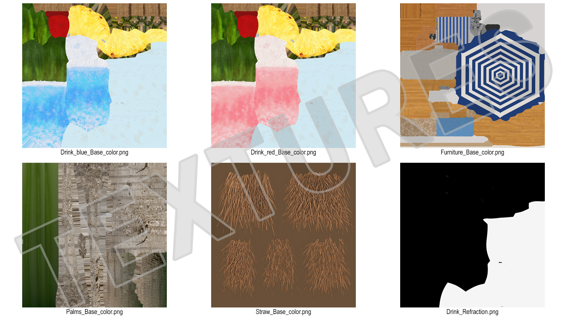 3D model Beach Hut Scene