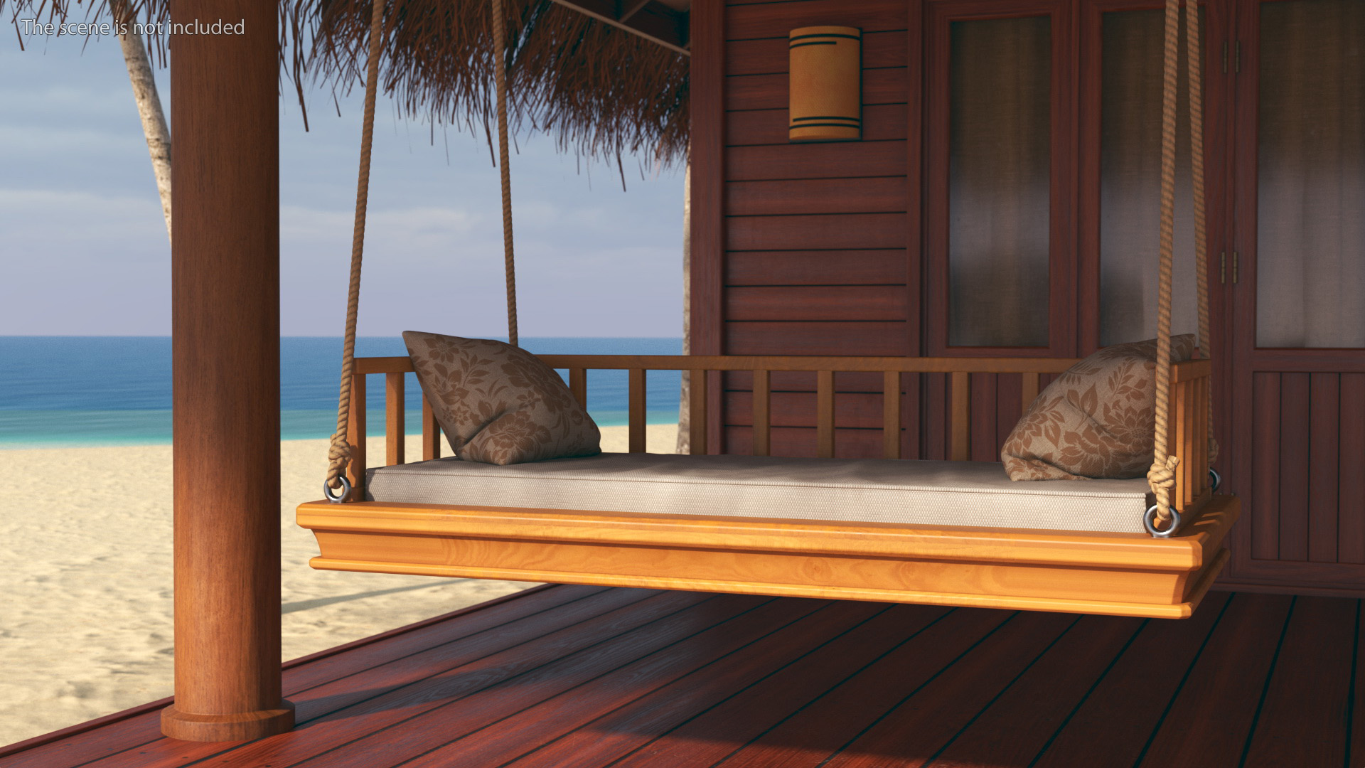 3D model Beach Hut Scene